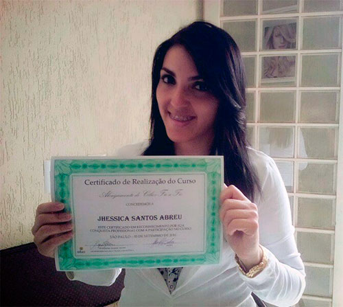 certificado curso alongamento de cilios fio a fio